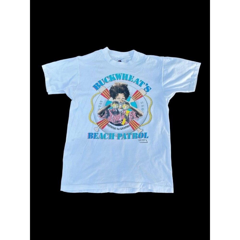 80’s Little Rascals Buckwheat Beach Patrol Vintage T-Shirt Single Stitch Large